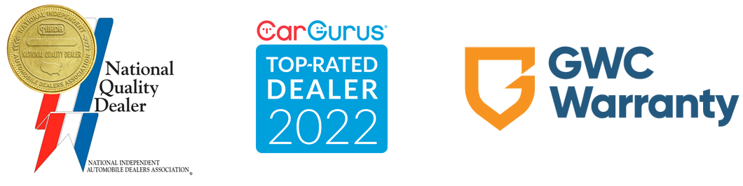 NIADA National Quality Dealer Award - CarGurus TOP-RATED DEALER 2022 - GWC Warranty